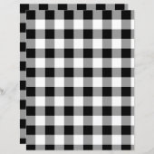 白黒バッファローチェックスクラップブック紙 (正面/裏面)