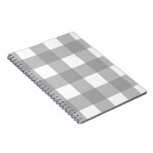 白黒バッファローチェックノートブック ノートブック (右側)