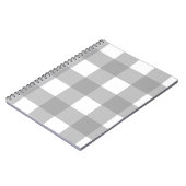 白黒バッファローチェックノートブック ノートブック (左側)