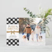 白黒バッファローチェックブラウンクラフト シーズンカード (スタンド正面)