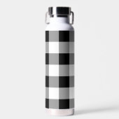 白黒バッファローチェックプレイド ウォーターボトル (正面)