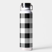 白黒バッファローチェックプレイド ウォーターボトル (背面)