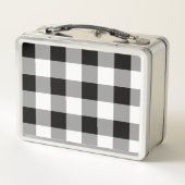 白黒バッファローチェックプレイド メタルランチボックス (裏面)