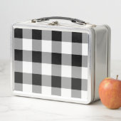 白黒バッファローチェックプレイド メタルランチボックス (インサイチュ)