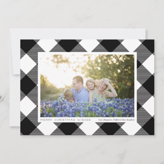 白黒バッファローチェック写真ホリデー (正面)