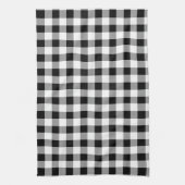 白黒バッファローチェック キッチンタオル (縦)