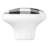 白黒バッファローチェック セラミックノブ (側面)