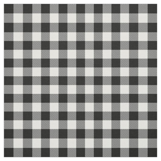 白黒バッファローチェック ファブリック (見本)