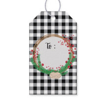 白黒バッファローチェック&ベリークリスマス