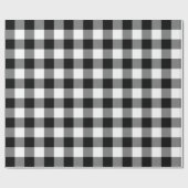 白黒バッファローチェック ラッピングペーパー (フラット)