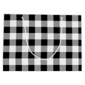 白黒バッファローチェック ラージペーパーバッグ (裏面)