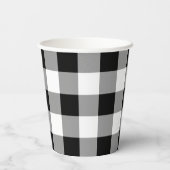 白黒バッファローチェック 紙コップ (裏面)
