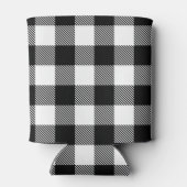 白黒バッファロープレイドとトウィル 缶クーラー (裏面)