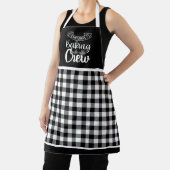 白黒バッファロープレイドクリスマスベーキングクルー エプロン (インサイチュ)