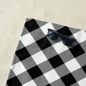 白黒バッファロープレイドビーチタオル ビーチタオル (インサイチュ)