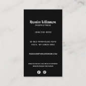 白黒バッファロープレイドファームハウス 名刺 (裏面)