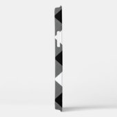 白黒バッファロープレイドモノグラムスクリプト名 Case-Mate iPhoneケース (裏面 / 右)