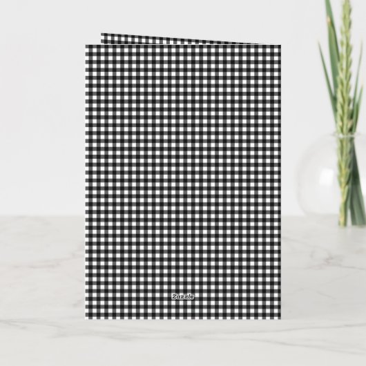 白黒バッファロープレイド名前をカスタムすると文字 カード (裏面)