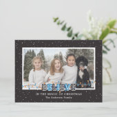 白黒バッファロープレイド雪の青信じ写真 シーズンカード (スタンド正面)