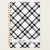 白黒バッファロープレイド プランナー手帳 (正面)