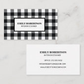 白黒バッファロープレ素朴イド 名刺 (正面/裏面)