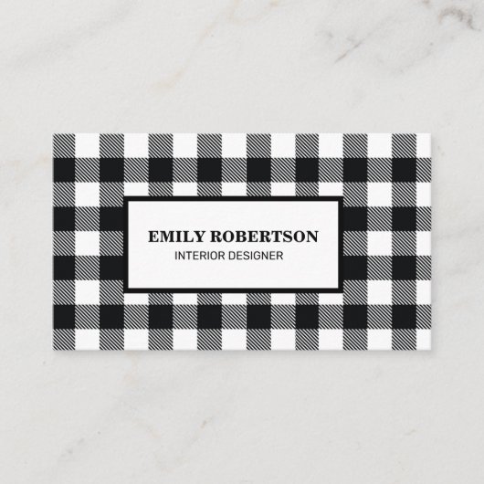 白黒バッファロープレ素朴イド 名刺 (正面)