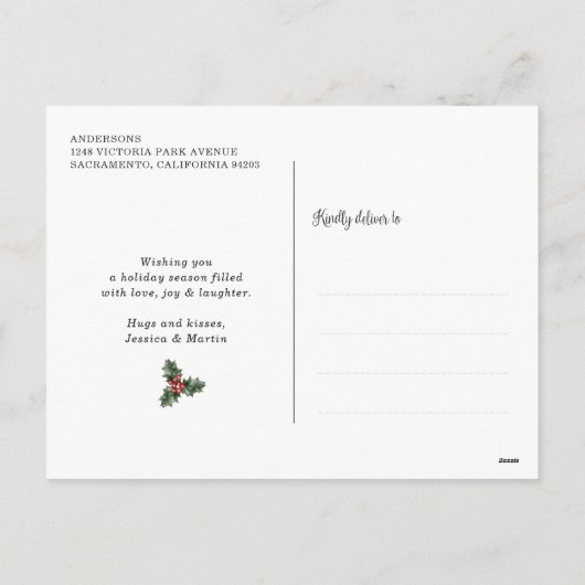 白黒バッファローメリープレイド結婚したと シーズンポストカード (裏面)