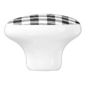 白黒バッファロー市松模様にプライドパターン セラミックノブ (側面)