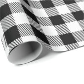 白黒バッファロー・プレイド ラッピングペーパー (ロールコーナー)