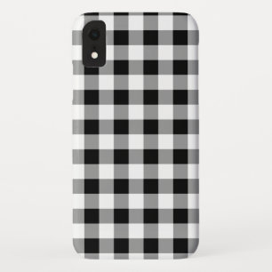 白黒バッファロー・プレイド iPhone XRケース