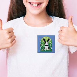 白黒バニーボタン 缶バッジ