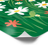 白黒バニー光沢ポスター ポスター (コーナー)