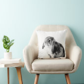 白黒バニー クッション (椅子)