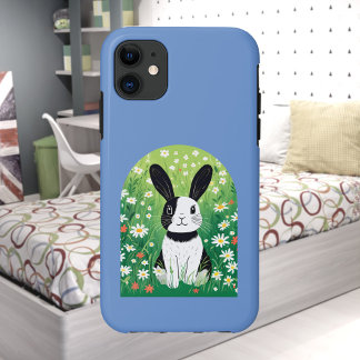 白黒バニーiPhone / iPadケース iPhone 11 ケース