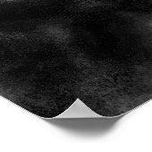 白黒バラのスケッチ ポスター (角)