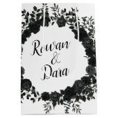 白黒バラゴシック結婚ズ ミディアムペーパーバッグ (裏面)