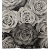 白黒バラシャワーカーテン シャワーカーテン (正面)