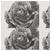 白黒バラパターン材料 ファブリック (クローズアップ)