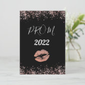 白黒バラ金ゴールド30招待状 招待状 (スタンド正面)