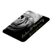 白黒バラ マグネット (左側)