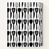 白黒バルーンウィスク写真ファミリーレシピ ノートブック (裏面)