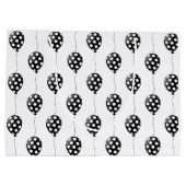 白黒バルーン誕生日 ラージペーパーバッグ (裏面)