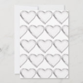 白黒バルーン1st誕生日パーティー 招待状 (裏面)