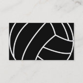 白黒バレーボール夏季スポーツビーチおもしろい 名刺 (裏面)