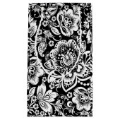 白黒バロック模様 スモールペーパーバッグ (正面)