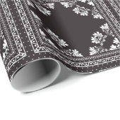 白黒バンダナデザインラッピング紙 ラッピングペーパー (ロールコーナー)