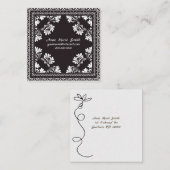 白黒バンダナデザイン スクエア名刺 (正面/裏面)