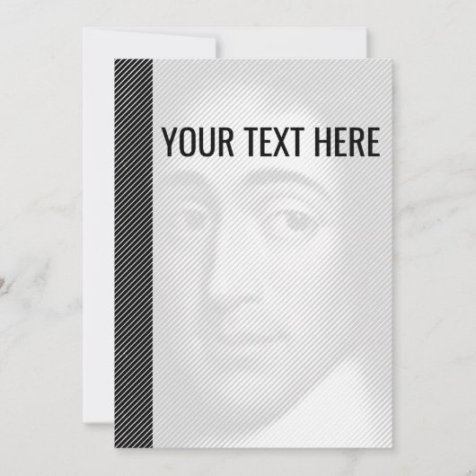 白黒バーウスピノザポートレート発表 案内状 (正面)