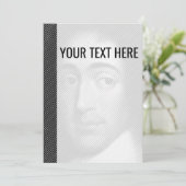 白黒バーウスピノザポートレート発表 案内状 (スタンド正面)