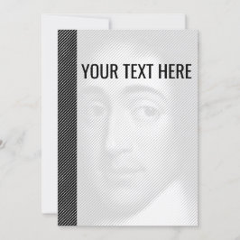 白黒バーウスピノザポートレート発表 案内状